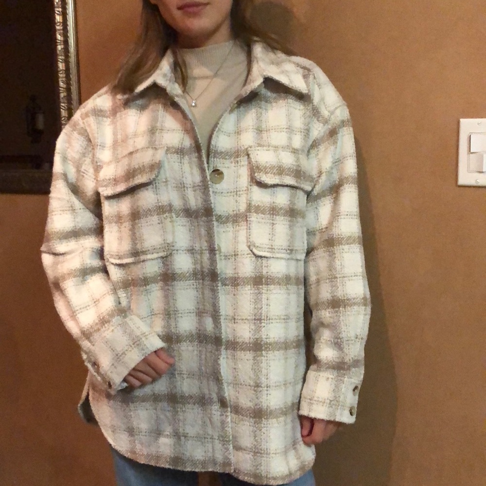 Plaid overshirt H&M